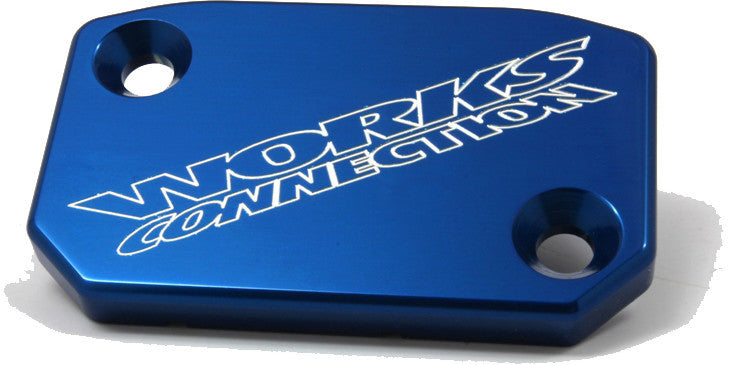 WORKS BILLET FRONT BRAKE COVER BLUE HUSKY 21-062