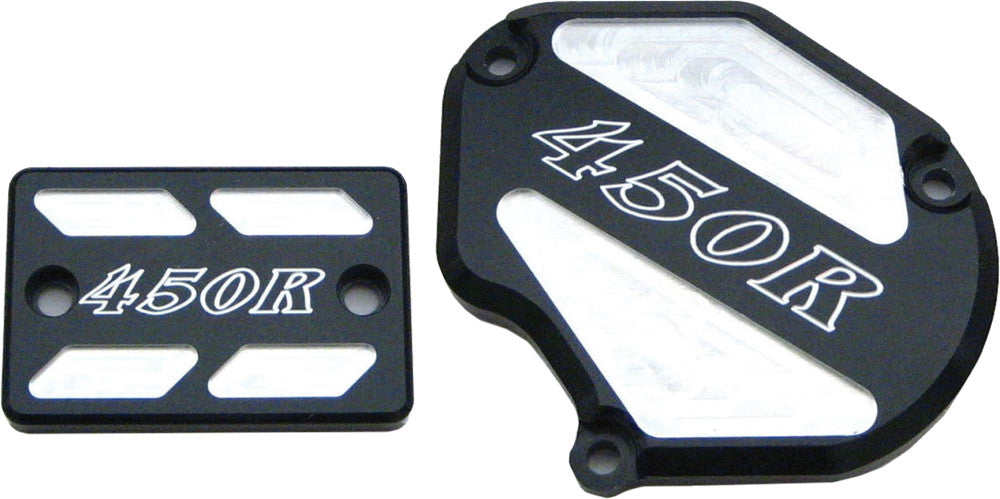 MODQUAD THROTTLE & BRAKE COVER SET (BL ACK LOGO) TSET1-YBLK-atv motorcycle utv parts accessories gear helmets jackets gloves pantsAll Terrain Depot