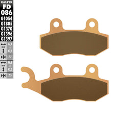 GALFER BRAKE PADS SINTERED FD086G1396 FD086G1396