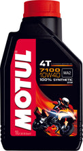 Load image into Gallery viewer, MOTUL 7100 SYNTHETIC OIL 10W40 LITER 104091