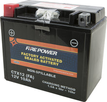 Load image into Gallery viewer, FIRE POWER BATTERY CTX12 SEALED FACTORY ACTIVATED CTX12-BS(FA)