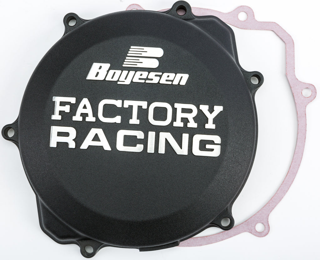 BOYESEN FACTORY RACING CLUTCH COVER BLACK CC-32AB