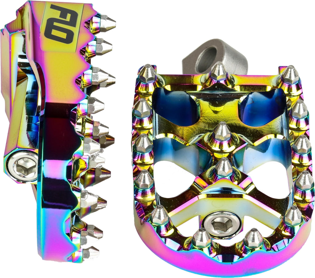FLO MOTORSPORTS MOTO STYLE FOOTPEG SET JET FUEL 2"X3.125" FPEG-800JET