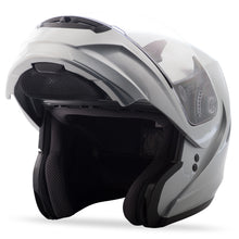 Load image into Gallery viewer, GMAX MD-04 MODULAR HELMET METALLIC SILVER XL G104197