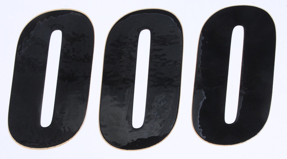 D'COR NUMBER 0 BLACK 6" 3/PK 45-26-0
