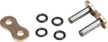 Load image into Gallery viewer, FIRE POWER O-RING RIVET MASTER LINK 525 GOLD 525FPO-MLJ/G