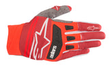 ALPINESTARS TECHSTAR GLOVES RED/BURGUNDY SM 3561019-308-S