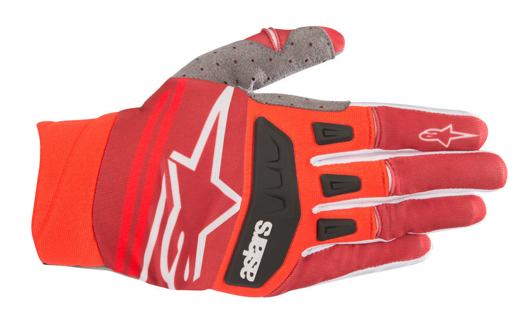 ALPINESTARS TECHSTAR GLOVES RED/BURGUNDY 2X 3561019-308-XXL