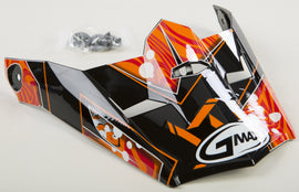 GMAX VISOR W/SCREWS HOOPER MX-46Y BLACK/ORANGE YS-YL G046861