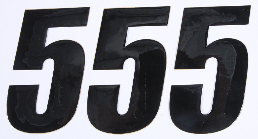 D'COR NUMBER 5 BLACK 4" 3/PK 45-24-5