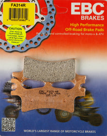 EBC BRAKE PADS FA314R-atv motorcycle utv parts accessories gear helmets jackets gloves pantsAll Terrain Depot