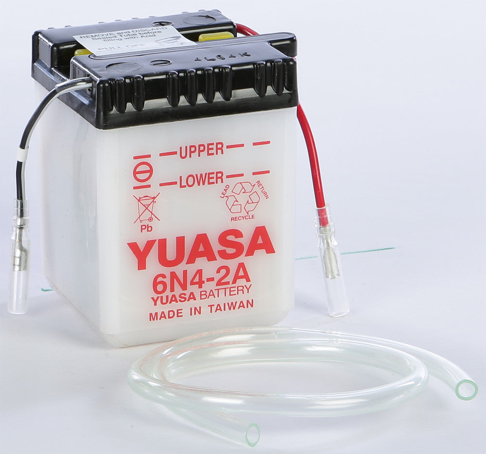 YUASA BATTERY 6N4-2A CONVENTIONAL YUAM2640B-atv motorcycle utv parts accessories gear helmets jackets gloves pantsAll Terrain Depot