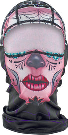 ZAN BALACLAVA POLISHEDYESTER SUGAR SKULL WBP082