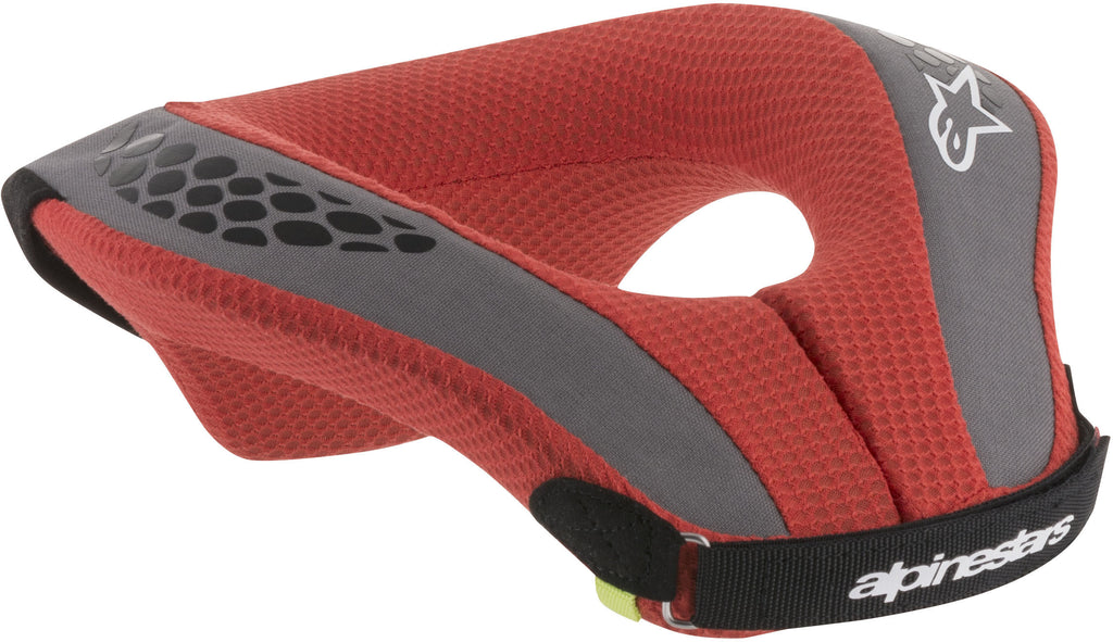 ALPINESTARS YOUTH SEQUENCE NECK SUPPORT BLACK/RED YL/YX 6741018-13-L/X