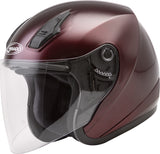 GMAX OF-17 OPEN-FACE HELMET WINE RED 3X G317109N