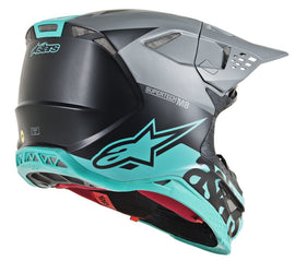 ALPINESTARS S.TECH S-M8 RADIUM HELMET BLACK/GREY/TEAL 2X 8301519-1306-2X