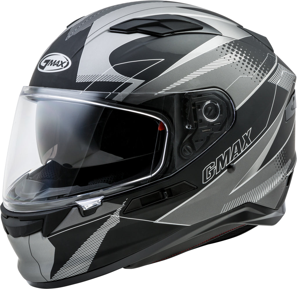 GMAX FF-98 FULL-FACE APEX HELMET MATTE BLACK/DARK SILVER XS G1981453