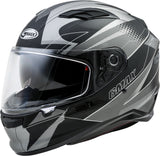 GMAX FF-98 FULL-FACE APEX HELMET MATTE BLACK/DARK SILVER XS G1981453
