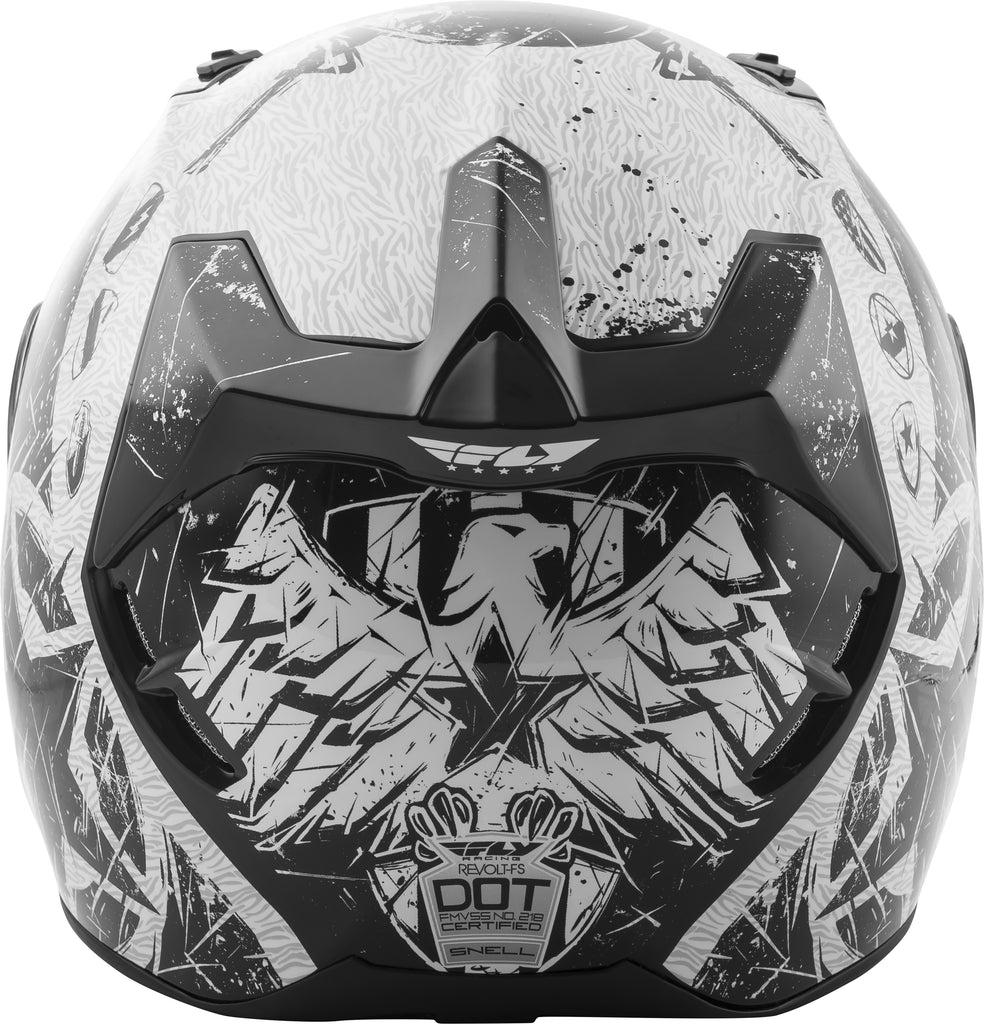 FLY RACING REVOLT LIBERATOR HELMET WHITE/BLACK XS 73-8371-1