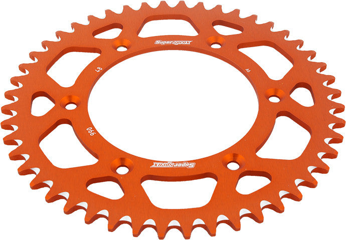 SUPERSPROX ALUMINUM SPROCKET 48T ORANGE RAL-990-48-ORG