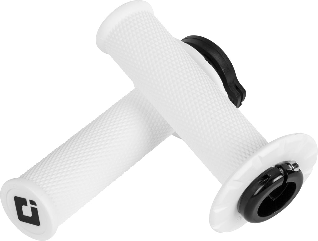 ODI MX V2 LOCK-ON GRIPS NO WAFFLE WHITE (PRO SOFT) H36NWSW