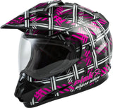 GMAX GM-11 DUAL-SPORT PINK RIBBON RIDERS HELMET BLACK/PINK XL G5117407