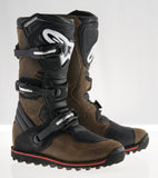 ALPINESTARS TECH-T BOOTS BROWN OILED LEATHER SZ 12 2004017-818-12