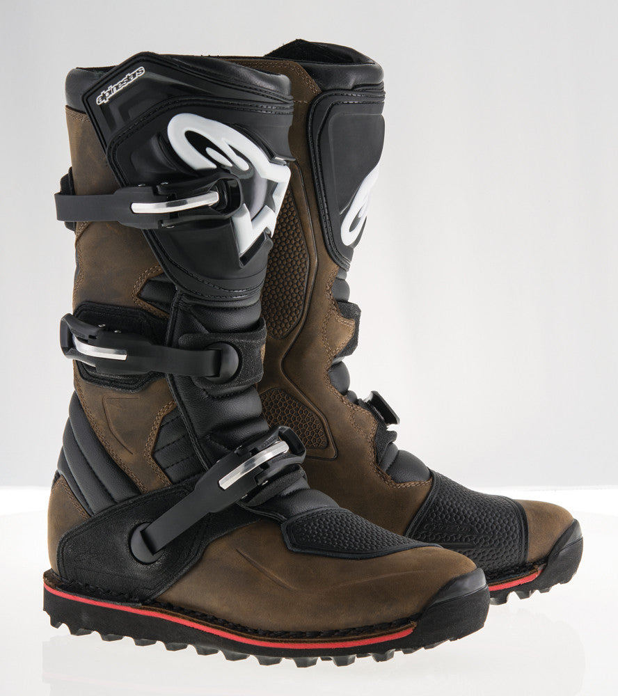 ALPINESTARS TECH-T BOOTS BROWN OILED LEATHER SZ 11 2004017-818-11