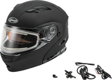 Load image into Gallery viewer, GMAX MD-01S MODULAR SNOW HELMET W/ELECTRIC SHIELD MATTE BLK SM G4010074D ELEC