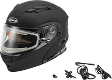 Load image into Gallery viewer, GMAX MD-01S MODULAR SNOW HELMET W/ELECTRIC SHIELD MATTE BLK XS G4010073D ELEC