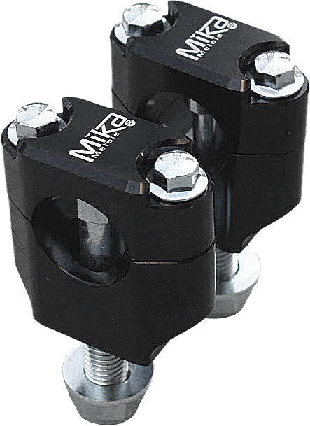 MIKA METALS RUBBER MOUNTED CLAMPS BLACK 1-1/8" BLACK MK-BL-118-atv motorcycle utv parts accessories gear helmets jackets gloves pantsAll Terrain Depot
