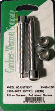 Load image into Gallery viewer, GARDNERWESTCOTT REAR WHEEL ADJUSTMENT BOLTS 93-07 SOFTAIL MODELS REAR P-80-150