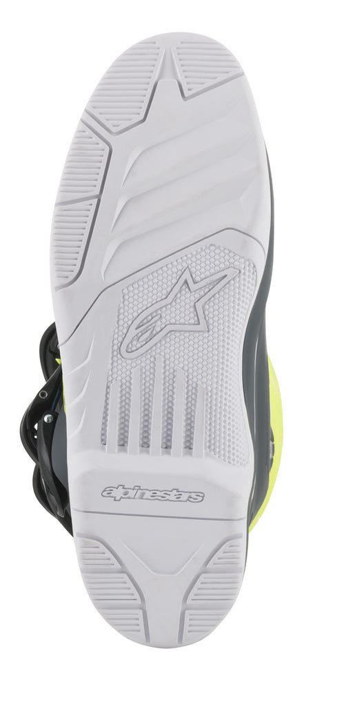 ALPINESTARS TECH 3 BOOTS COOL GREY/YELLOW/CYAN SZ 11 2013018-9017-11