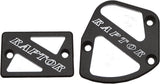MODQUAD THROTTLE & BRAKE COVER SET BLACK LOGO RAPTOR TSET1-RBLK