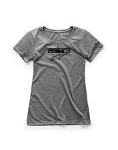 Load image into Gallery viewer, ALPINESTARS WOMEN'S HERITAGE BLAZE TEE GREY LG 1W38-73004-1026-L