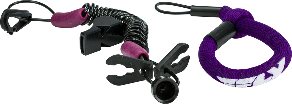 FLY RACING ULTRA CORD FLOATING TETHERCORD /LANYARD (PURPLE) FUJL-2389-PURP-atv motorcycle utv parts accessories gear helmets jackets gloves pantsAll Terrain Depot