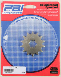 PBI COUNTERSHAFT STEEL SPROCKET 14T 732-14