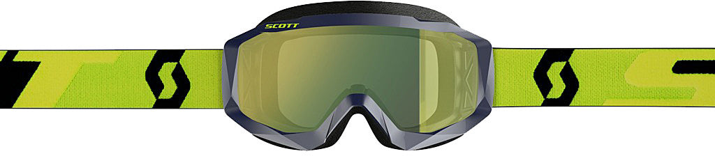 SCOTT HUSTLE GOGGLE BLUE/YELLOW W/YELLOW CHROME WORKS 268182-1054289