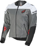 FLY RACING FLUX AIR MESH JACKET BLACK/WHITE MD #6179 477-4074~3