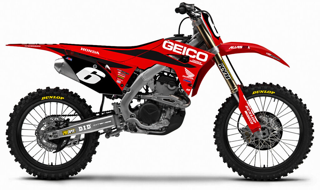 D'COR COMPLETE KIT 20 GEICO HON CRF 250 (19-20) BLK BG 20-10-620