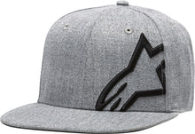 Load image into Gallery viewer, ALPINESTARS CORP SNAP HAT GREY HEATHER/BLACK FLAT BILL 1139-81505-1126