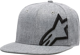ALPINESTARS CORP SNAP HAT GREY HEATHER/BLACK FLAT BILL 1139-81505-1126
