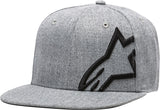ALPINESTARS CORP SNAP HAT GREY HEATHER/BLACK FLAT BILL 1139-81505-1126