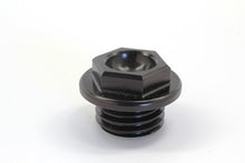 Load image into Gallery viewer, WORKS OIL FILLER PLUG BLACK 24-072