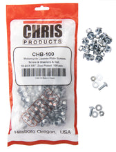 Load image into Gallery viewer, CHRIS PRODUCTS LICENSE PLATE FASTENERS 100/PK 100 PACK CHB100