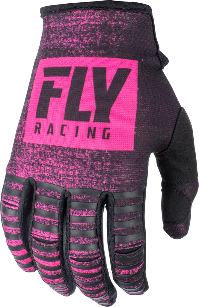FLY RACING KINETIC NOIZ GLOVES NEON PINK/BLACK SZ 12 372-51812