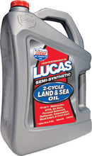 Load image into Gallery viewer, LUCAS SEMI-SYNTHETIC 2-CYCLE LAND/SE A OIL GAL 10557