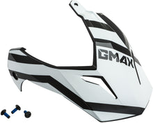 Load image into Gallery viewer, GMAX VISOR W/SCREWS TRAPPER MATTE BLACK/RED/WHITE GM-11S G011105