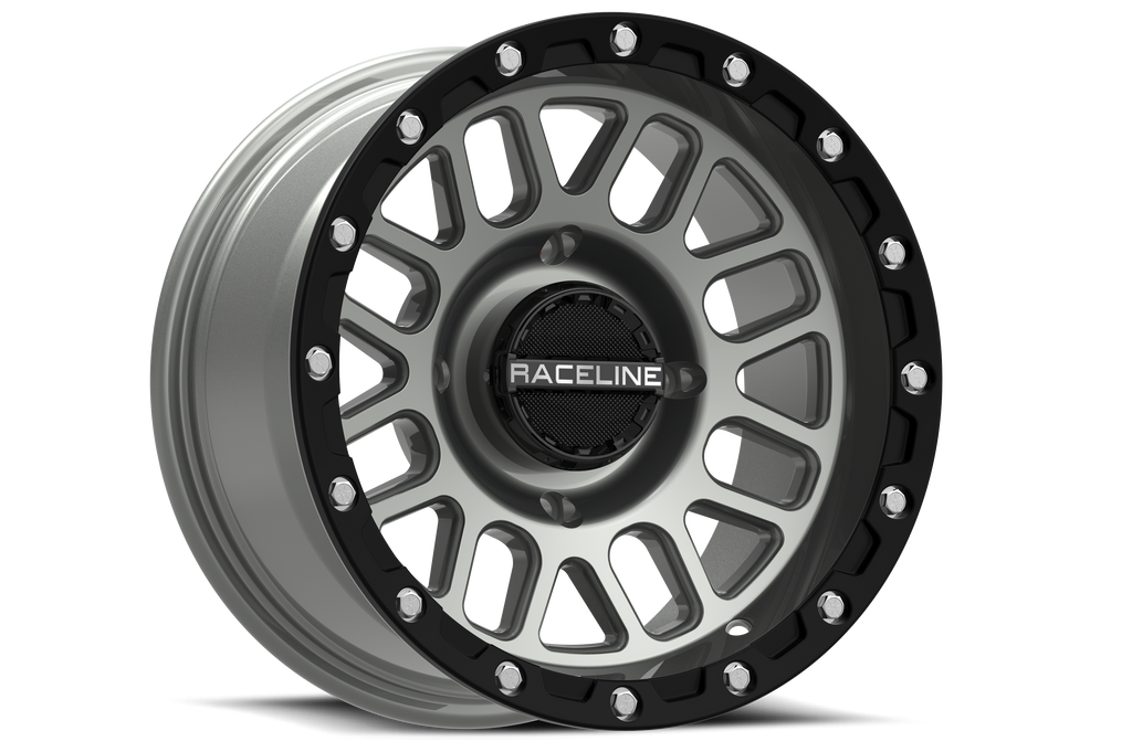 RACELINE PODIUM BEADLOCK 4/137 14X7 6+1 (+38MM) BLACK/GREY A93SG-47037+38