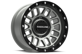 RACELINE PODIUM BEADLOCK 4/156 15X6 5+1 (+40MM) BLACK/GREY A93SG-56056+40